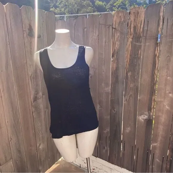 A.L.C. Harper Twist Back Tank in Black size small - Picture 4 of 10